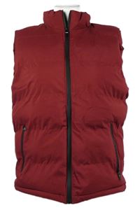 Dámská vínová šusťáková zateplená vesta 