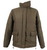 Dámská hnědá šusťáková zimní bunda 