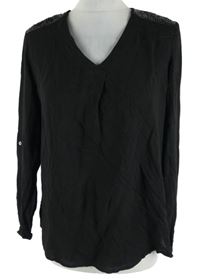 Dámská černá halenka s flitry Anastacia 