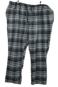Pánske sivo-čierne kockované pyžamové nohavice Jacamo vel. 4XL