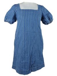 Nové - Dámské modro-bílé pruhované riflové šaty M&S