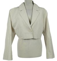 Nové - Dámské smetanové proužkované crop sáčko H&M