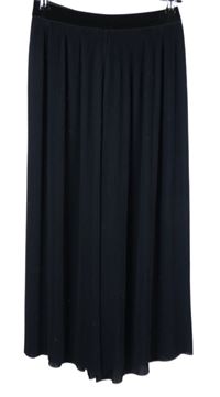 Dámske tmavomodré plisované culottes nohavice Zara