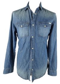 Pánská modrá riflová košile Jack & Jones