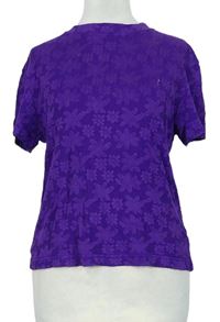 Dámske fialové kvetované tričko Dorothy Perkins