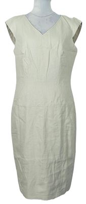 Dámske béžové ľanové šaty M&S