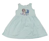 Svetlomodré bavlnené šaty s Elsou H&M