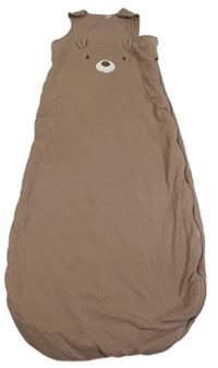 Hnědý zateplený spací pytel s medvědem F&F