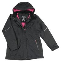 Antracitová šusťáková zimní funkční bunda s kapucí Killtec