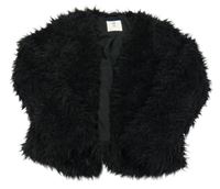 Černý chlupatý podšitý cardigan H&M