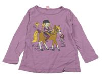 Fialové tričko s obrázkom Dopodopo