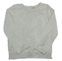 Bílá puntíkatá šifonová halenka Yigga