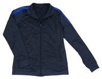 Tmavomodro-modrá sportovní propínací mikina Dutchy