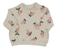 Smotanová mikina s třešničkami H&M