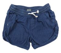 Tmavomodré kraťasy rfilového vzhledu Naturaline