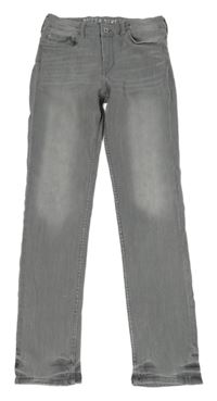 Světlešedé elastické rifle H&M