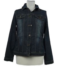 Dámska tmavomodrá rifľová bunda