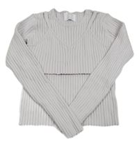 Levandulové rebrované úpletové tričko s topem Zara