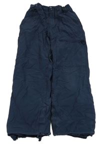 Tmavomodré šusťákové funkční oteplovačky GAP