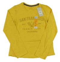 Nové - Žluté triko s nápisem Primark