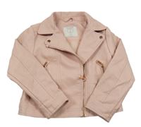 Růžová koženková bunda Primark