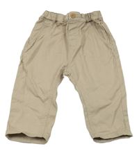 Béžové plátenné nohavice H&M