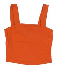 Korálový crop top New Look 