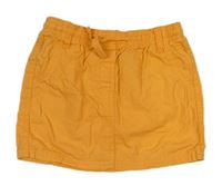Oranžová plátenná sukňa Lupilu