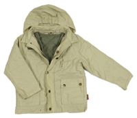 3v1 - Béžová šusťáková celoroční bunda s kapucí Bob der Bar