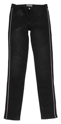 Tmavosivé rifle s prúžkami Pocopiano