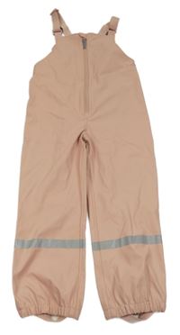 Svělterůžové nepromokavé laclové kalhoty Topolino