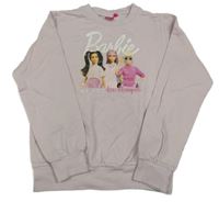 Svetloružová mikina s Barbie