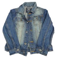 Modrá šisovaná riflová bunda C&A