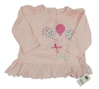 Nové - Světlerůžové triko s balonky St. Bernard