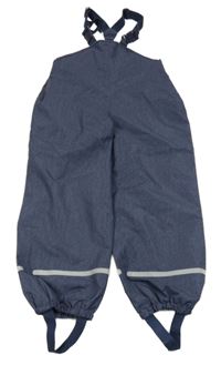 Tmavomodré šušťákové podšité na traké nohavice Tchibo