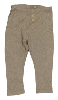 Hnědé legíny s knoflíčky H&M