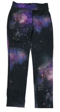 Černo-barevné vzorované sportovní legíny Next