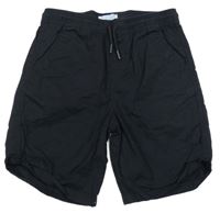 Černé plátěné kraťasy Primark 
