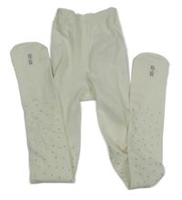 Smotanové pančuchy s bodkami Ergee