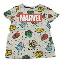 Šedé tričko se superhrdiny Marvel 