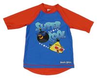 Červeno-modré UV tričko s Angry Birds z. H&M