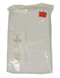 Nové - 2x - Bílé děrované thermo tričko Primark