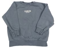 Sivá oversize mikina s nápisom Matalan