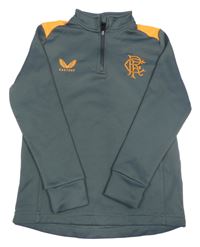 Sivo-oranžová funkčná futbalová mikina Castore