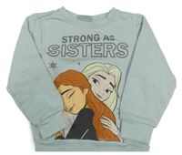 Modrošedá mikina s Frozen Disney