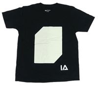 Čierno-biele tričko s potlačou Apparel