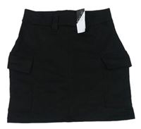 Čierna cargo tepláková sukňa M&Co