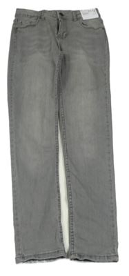 Sivé skinny teplákové rifle Denim Co.