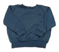 Tmavomodrá melírovaná mikina s dinosaurom Next