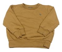 Hnedá oversize mikina s dinosaurom zn. Next